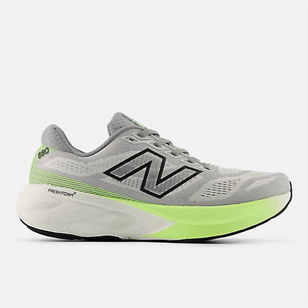 NEW NEW BALANCE men's fresh foam x 880v15 running shoe in grey/green